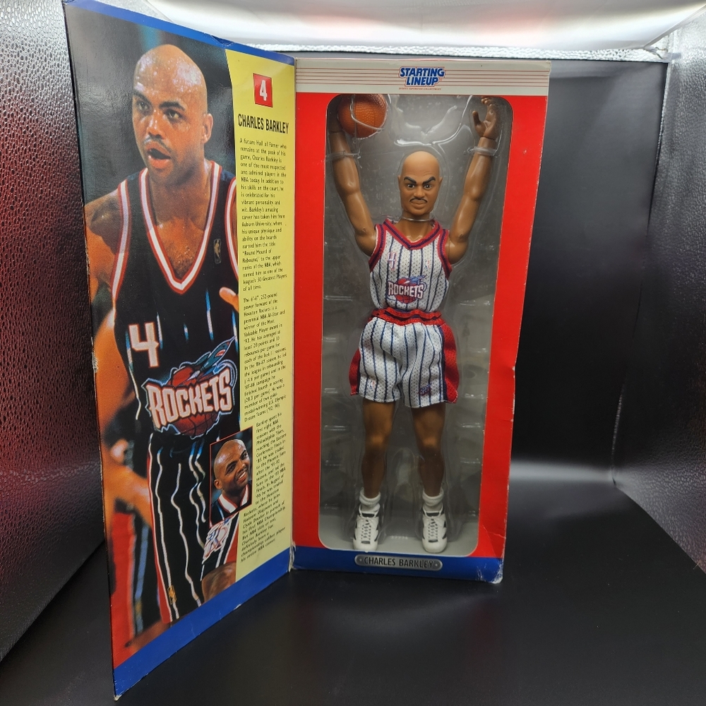 Vtg. '97 Edition Starting Lineup 14" Charles Barkley figure collector doll/ NIB